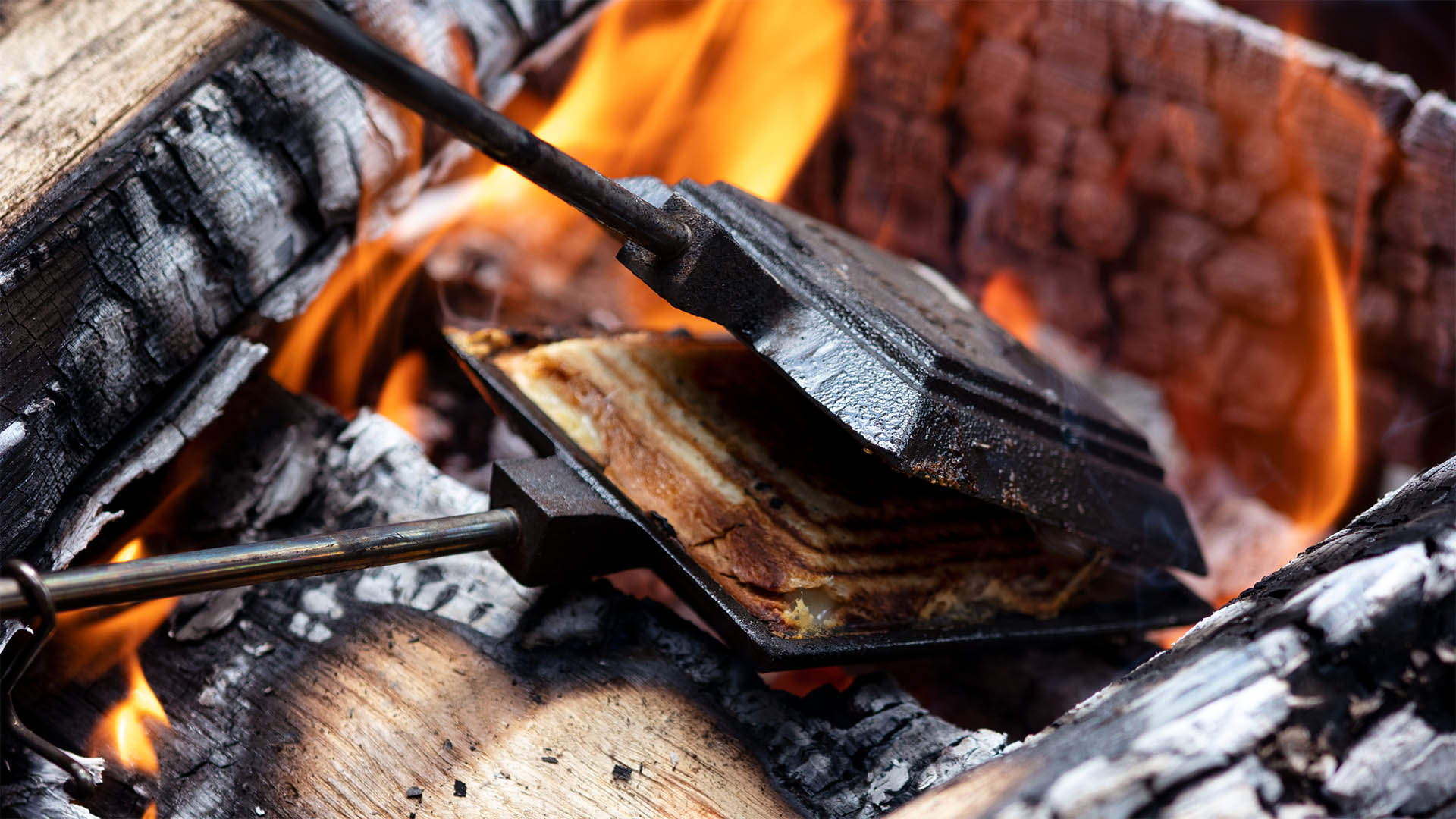 How to Cook with a Pie Iron Over an Open Fire